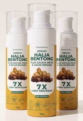 Three bottles of Serum Halia Bentong