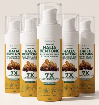 Five bottles of Serum Halia Bentong